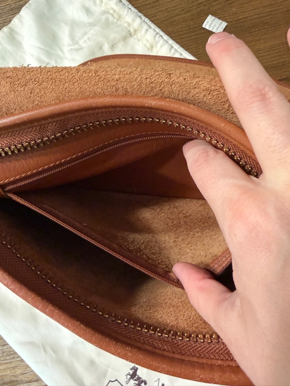 Coach Tan/Brown Leather Crossbody Bag - Picture 12 of 15